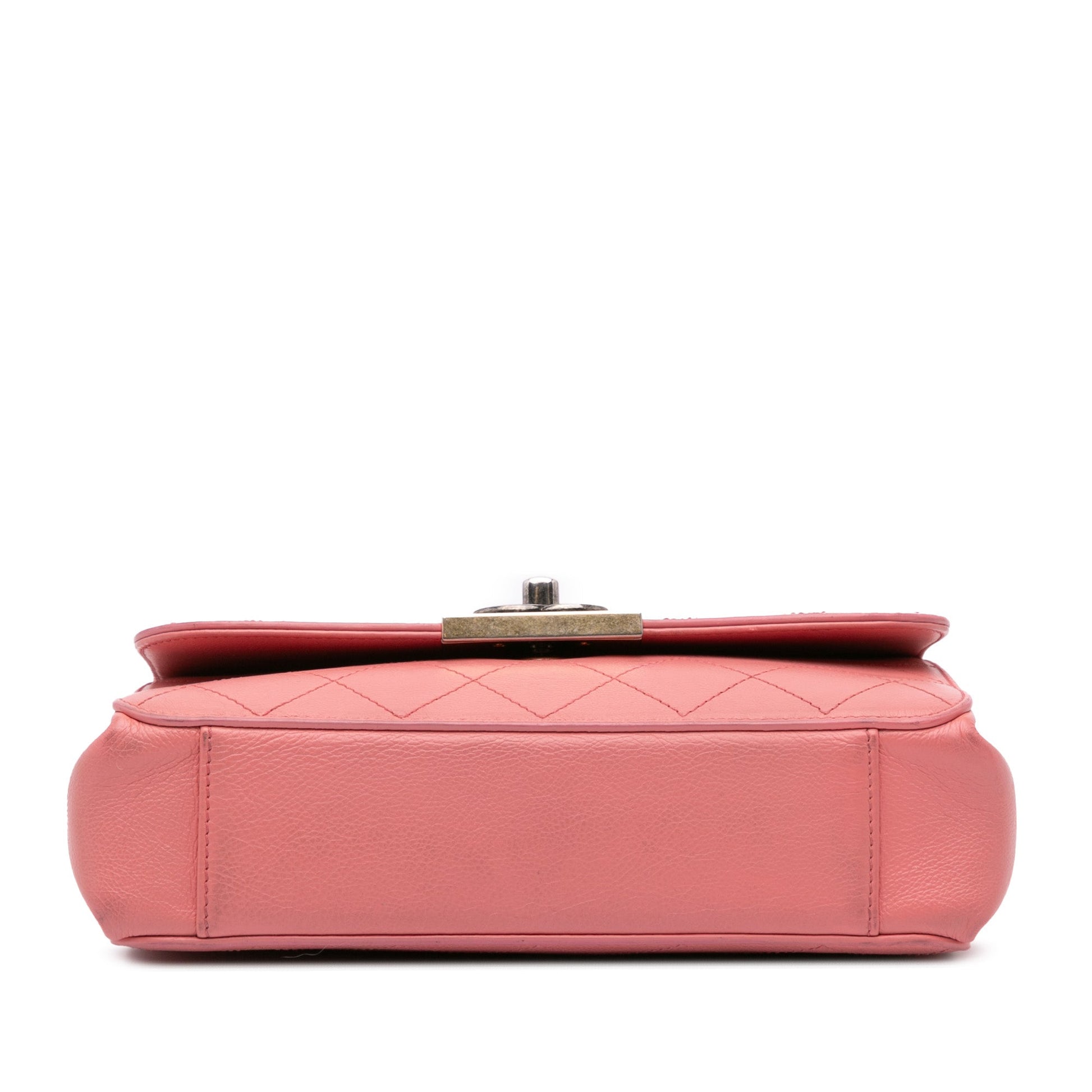 Chanel Quilted Calfskin Straight Lined Flap