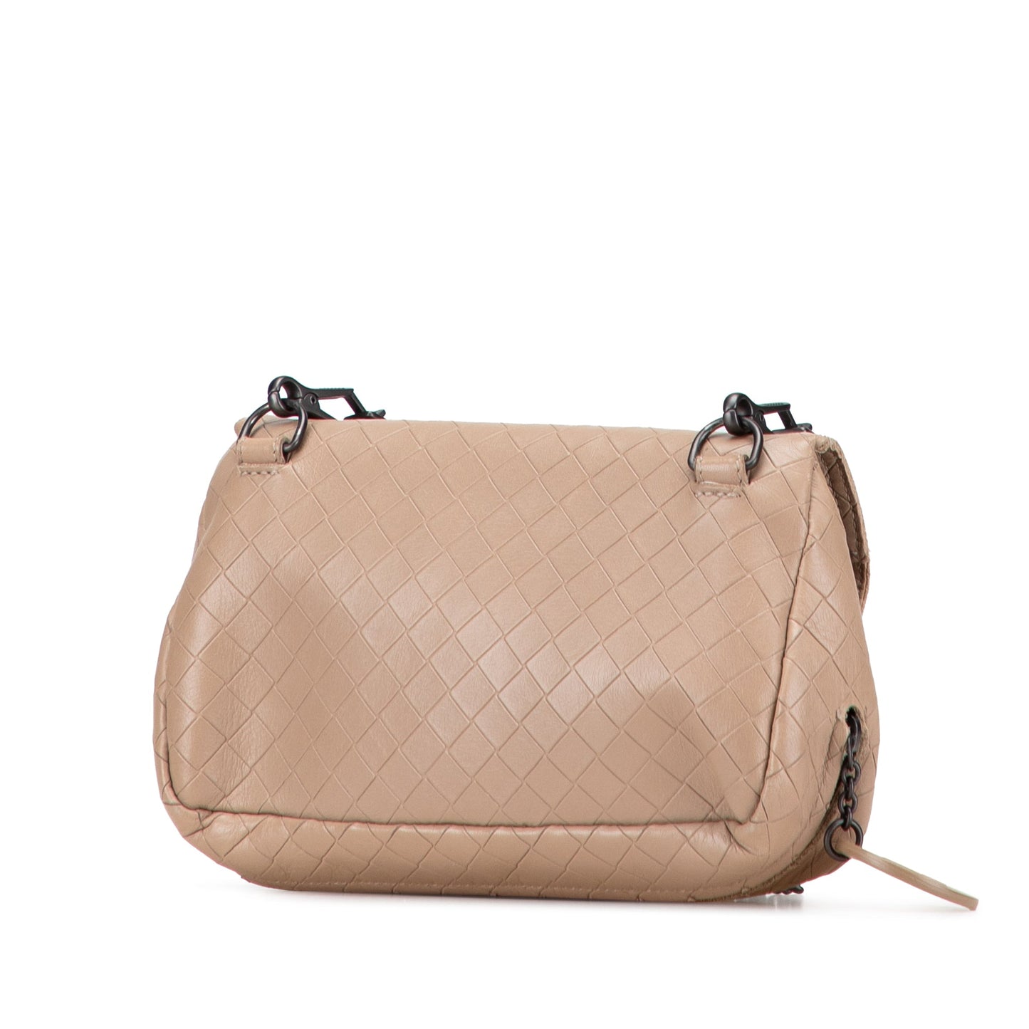 Bottega Veneta Small Leather Intrecciomirage Chain Crossbody