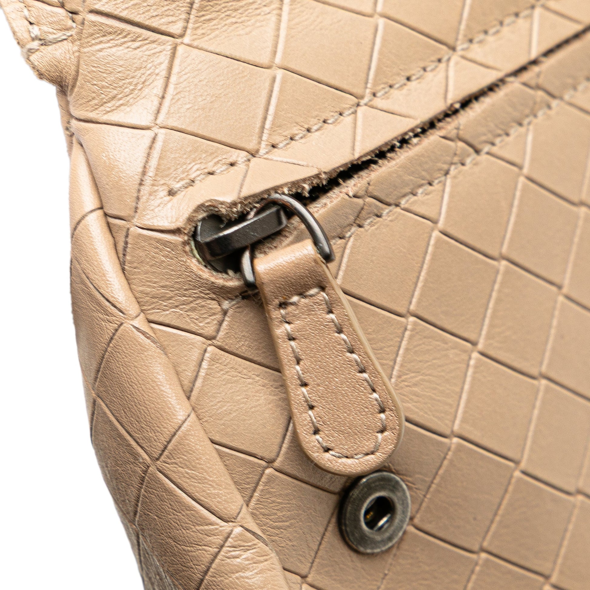 Bottega Veneta Small Leather Intrecciomirage Chain Crossbody