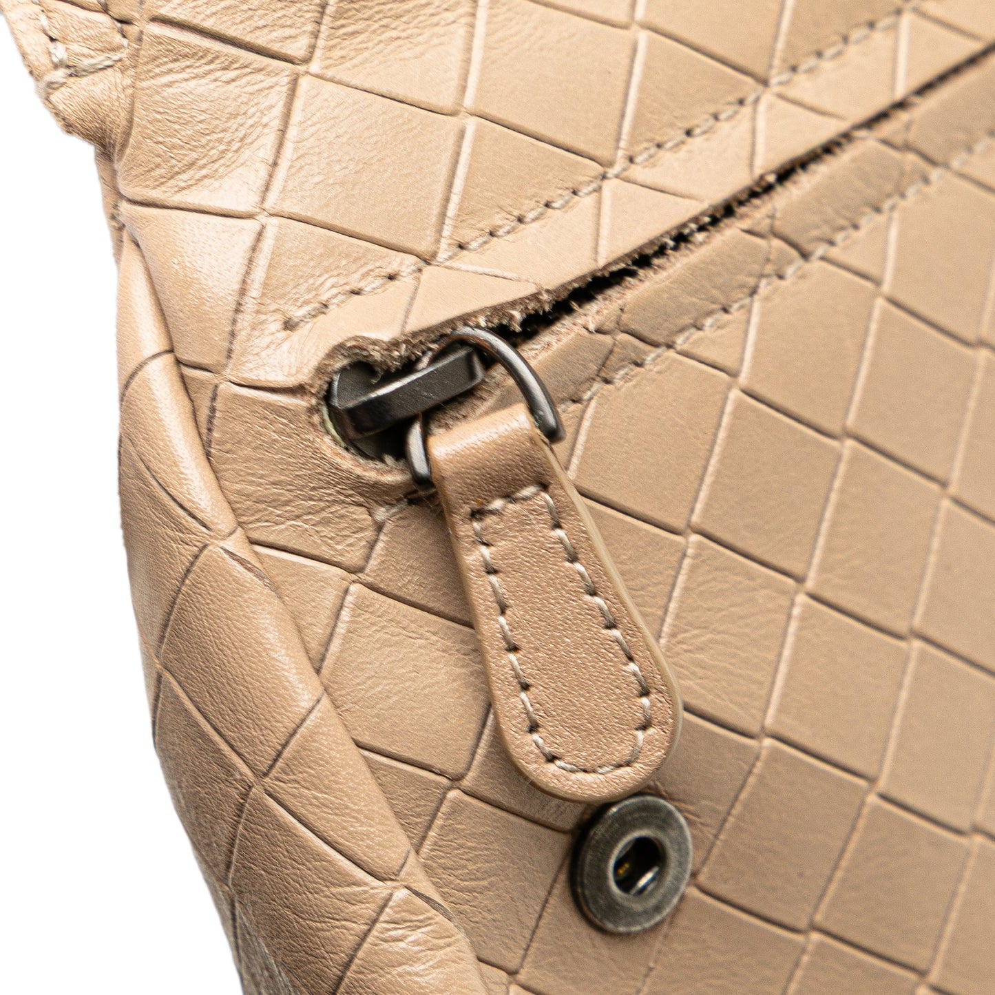 Bottega Veneta Small Leather Intrecciomirage Chain Crossbody