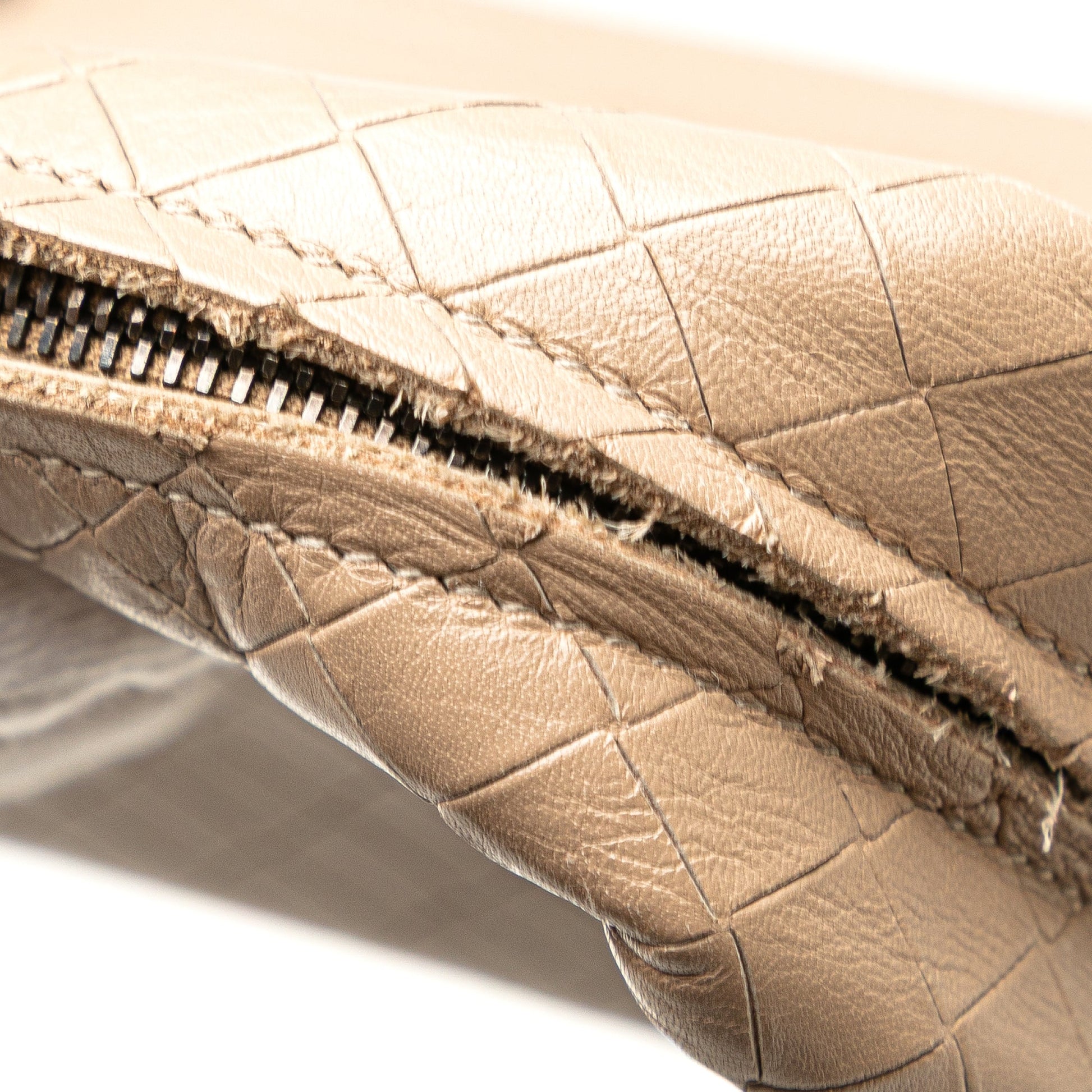 Bottega Veneta Small Leather Intrecciomirage Chain Crossbody