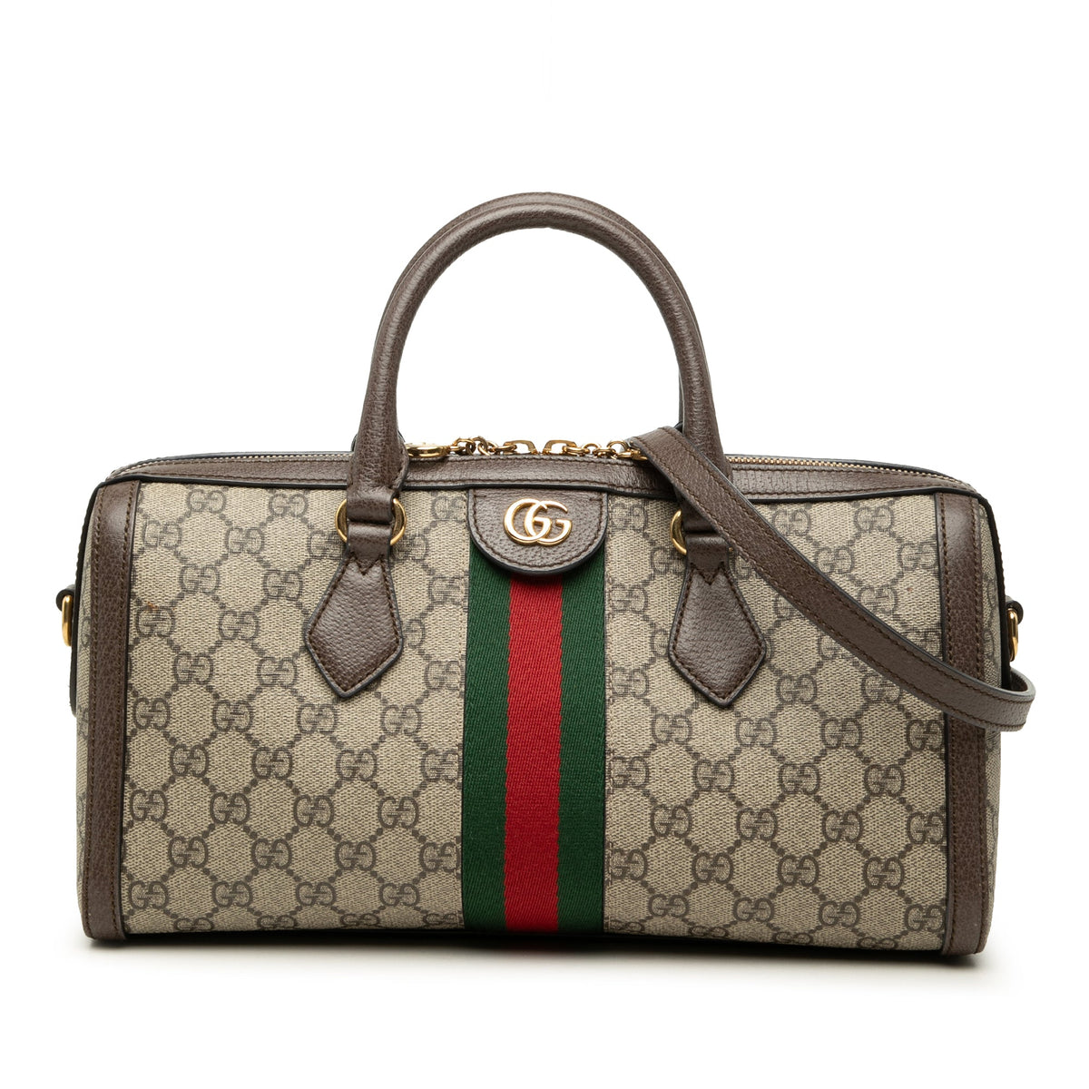 Gucci Medium GG Supreme Ophidia Top Handle Bag