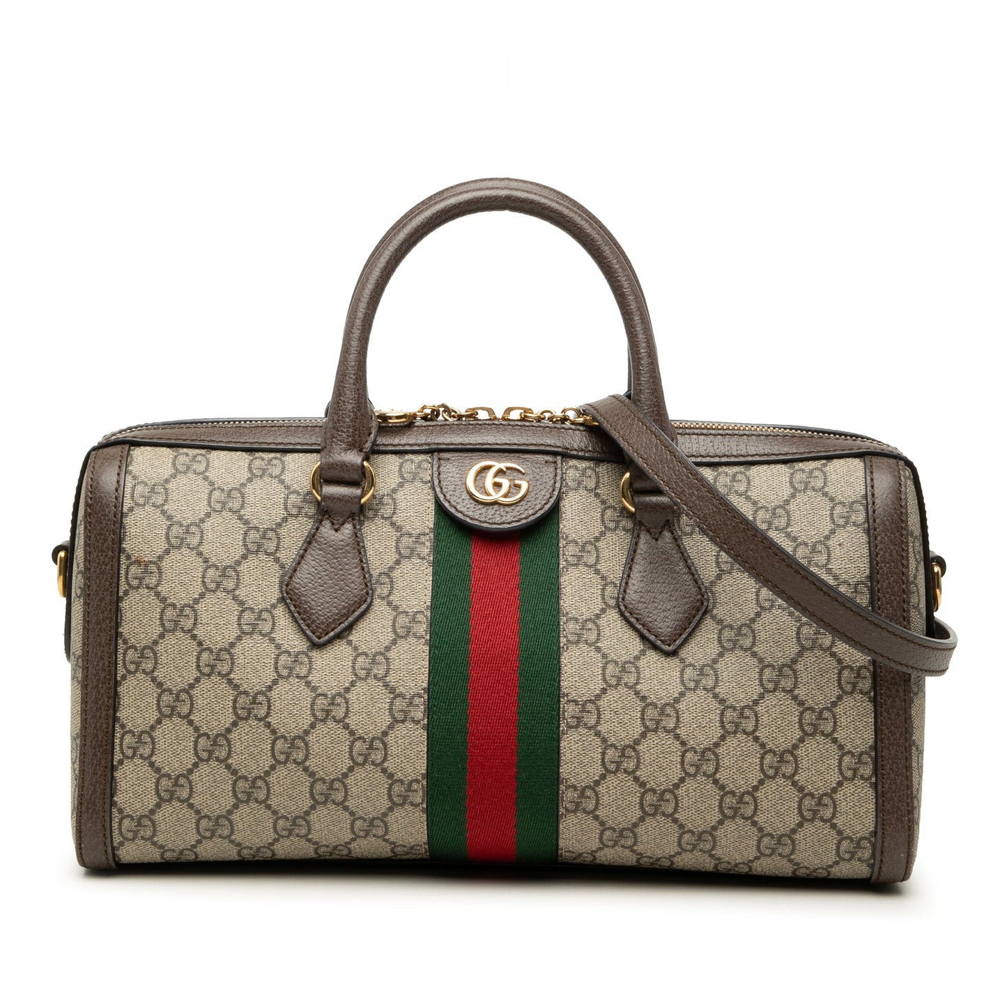 Gucci Medium GG Supreme Ophidia Top Handle Bag