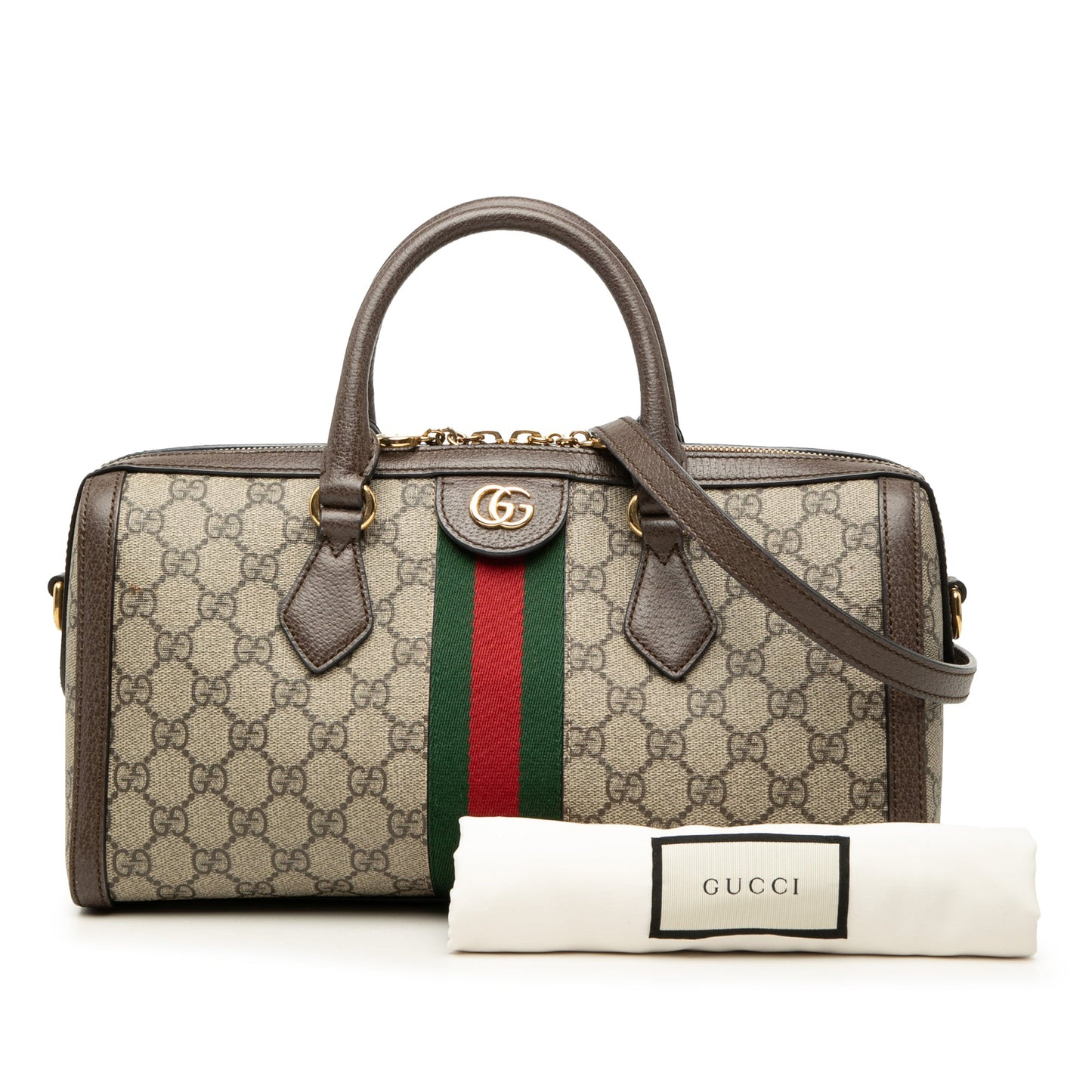 Gucci Medium GG Supreme Ophidia Top Handle Bag