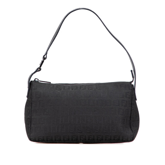 Fendi Zucchino Canvas Shoulder Bag