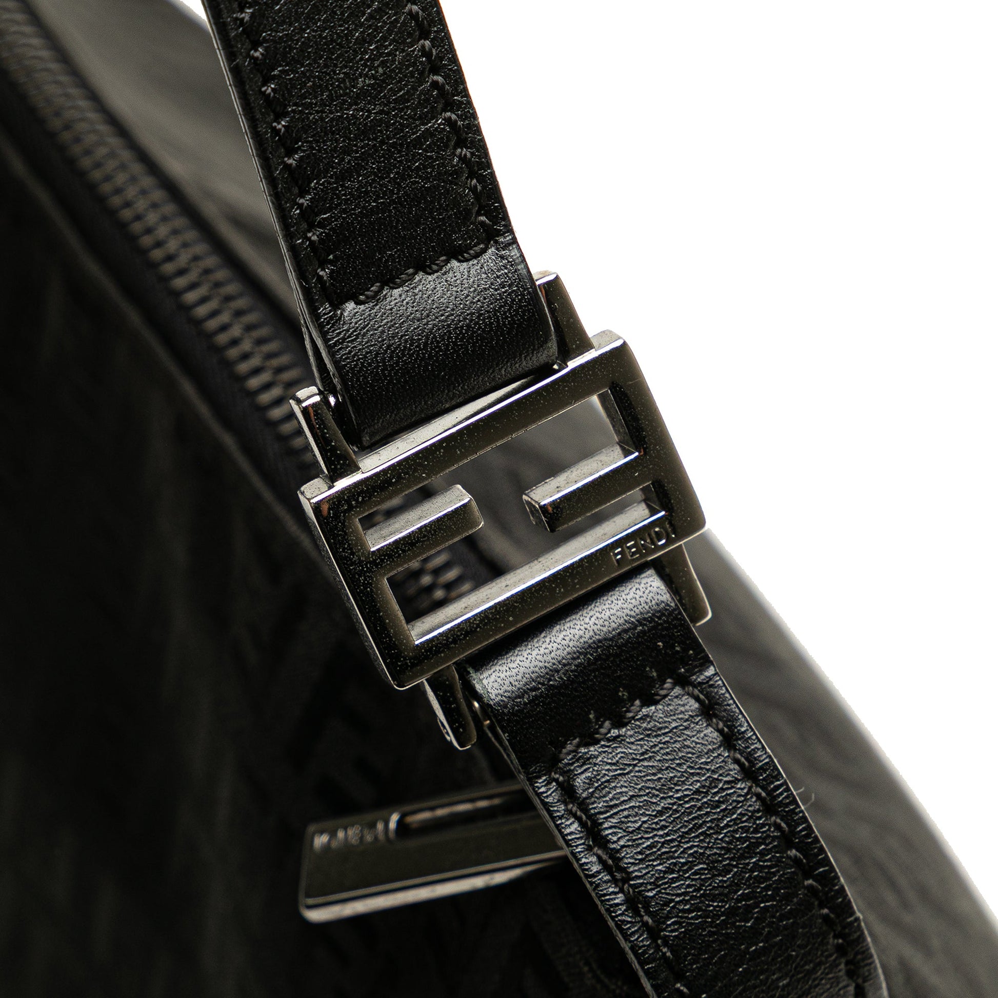 Fendi Zucchino Canvas Shoulder Bag
