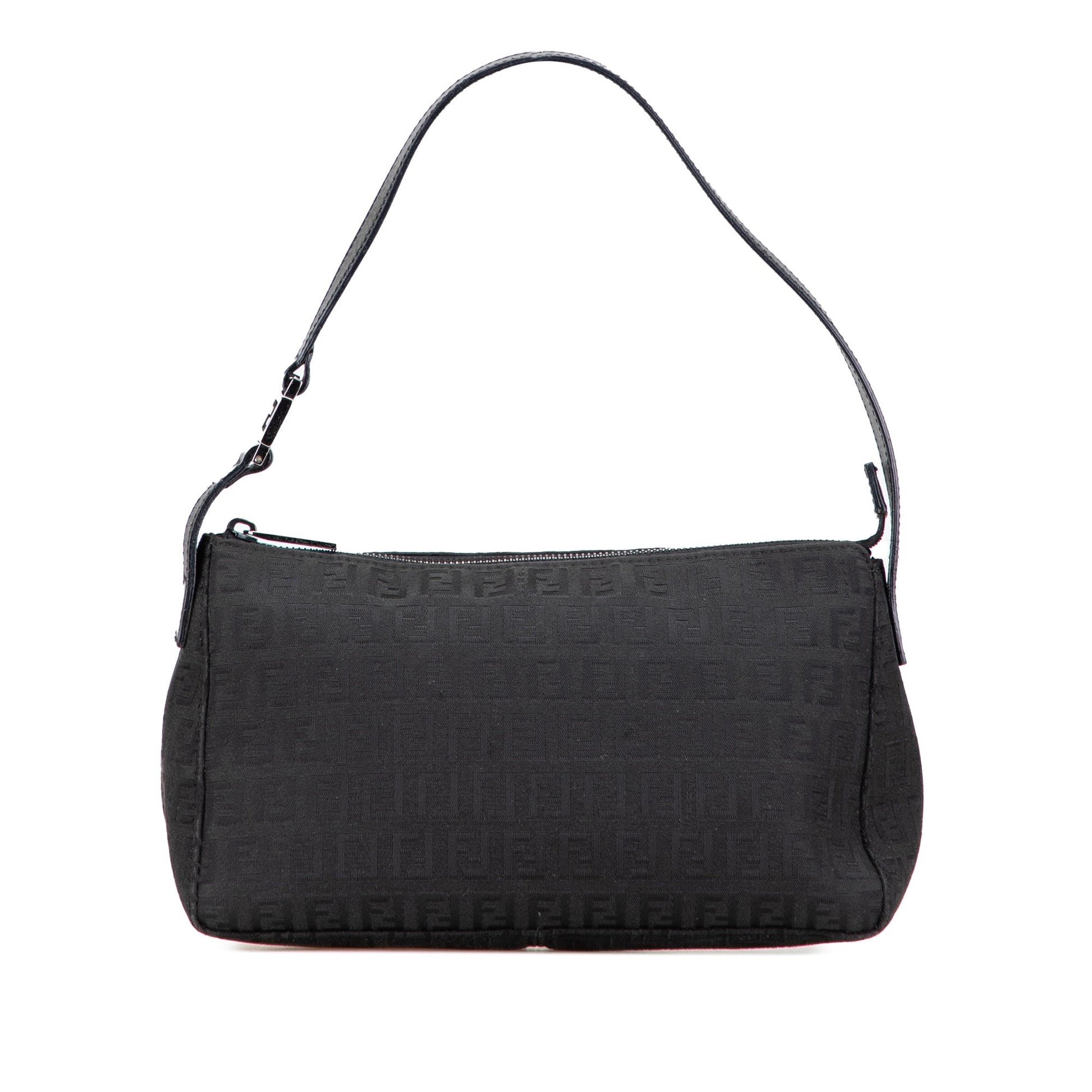 Fendi Zucchino Canvas Shoulder Bag