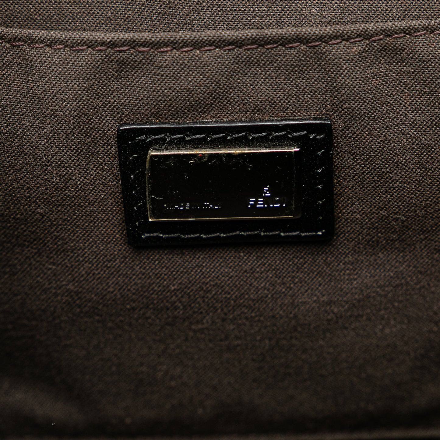 Fendi Zucchino Canvas Shoulder Bag