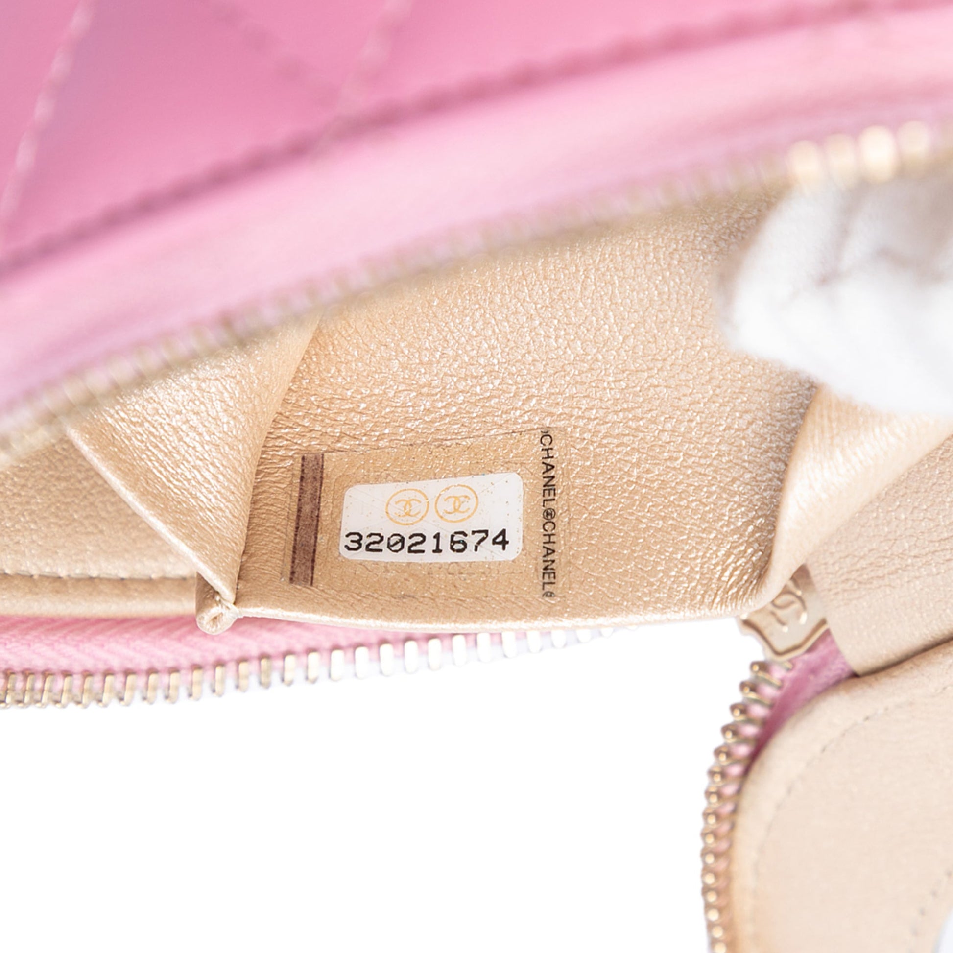 CC Lambskin Ruched Oval Top Handle Bag