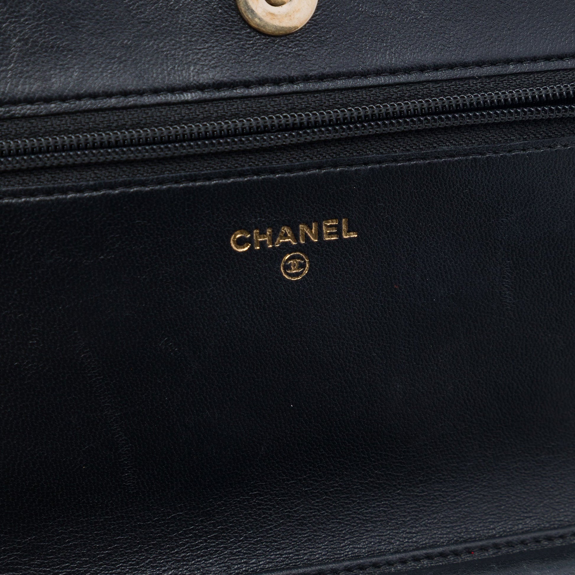 Chanel Quilted Lambskin Boy Wallet On Chain