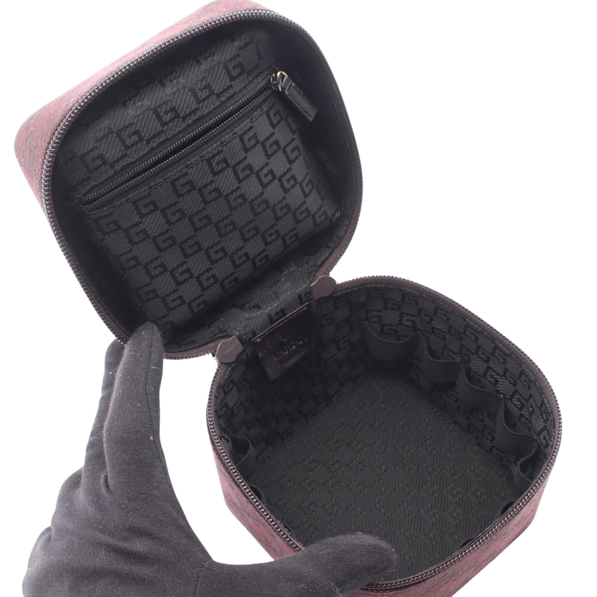 Gucci Mini GG Canvas Vanity Bag — Purple