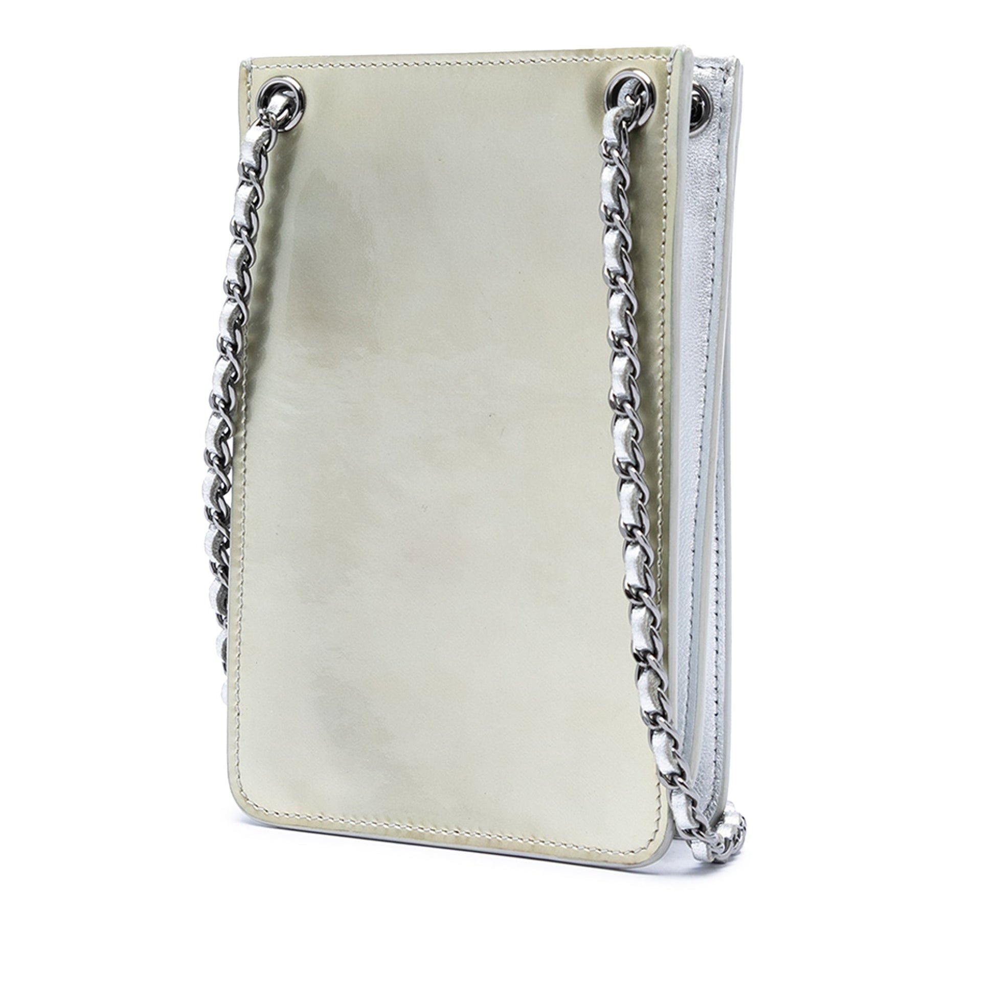 Chanel CC Patent Phone Holder Crossbody