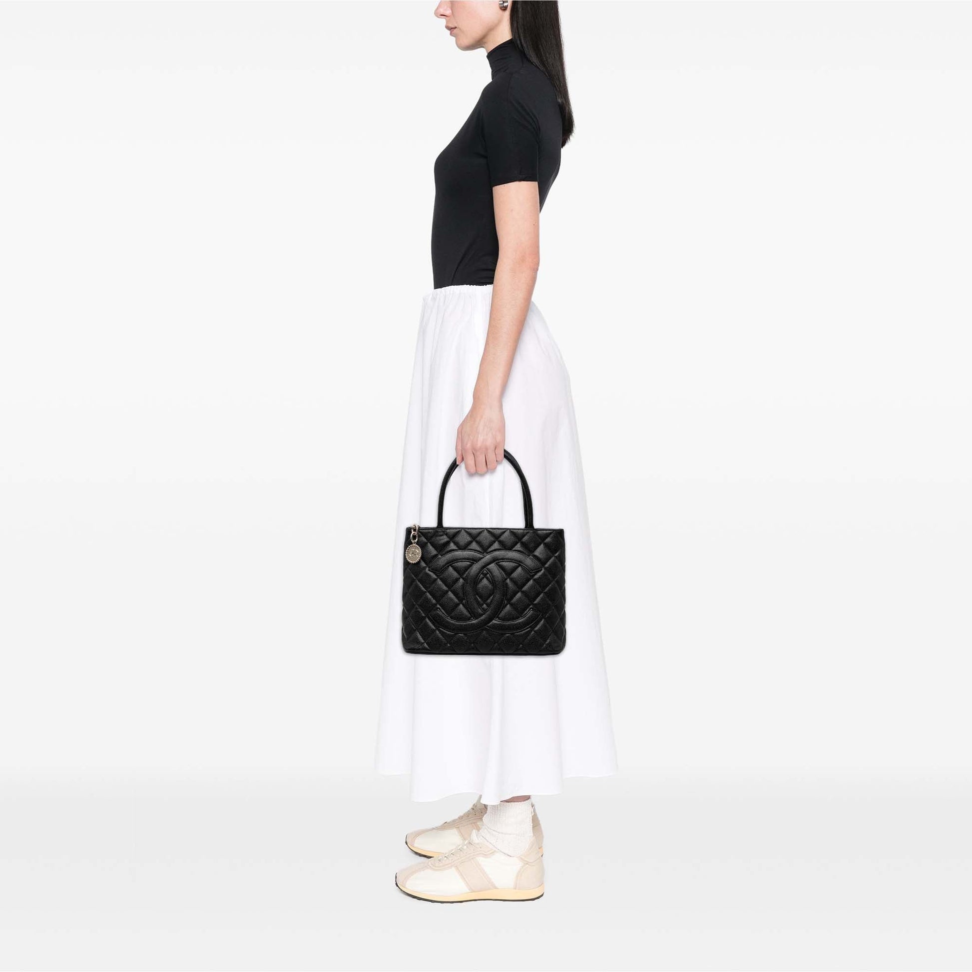 Chanel Caviar Medallion Tote
