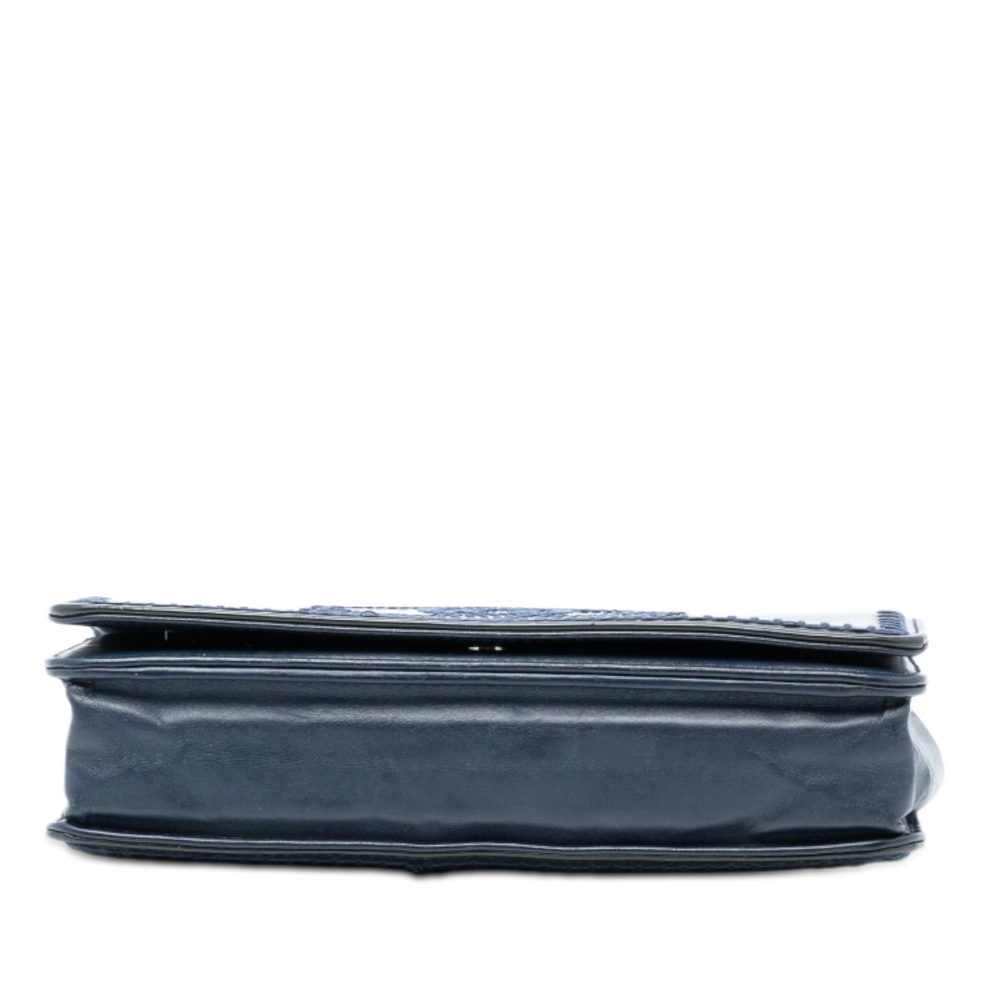 Chanel CC Patent Whipstitch Wallet On Chain