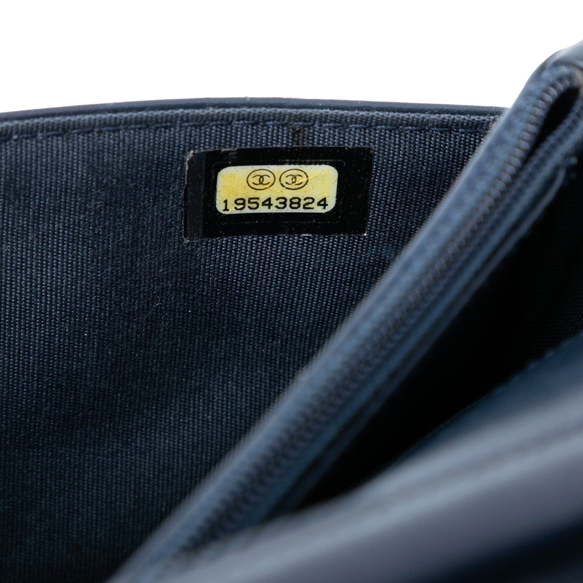 Chanel CC Patent Whipstitch Wallet On Chain