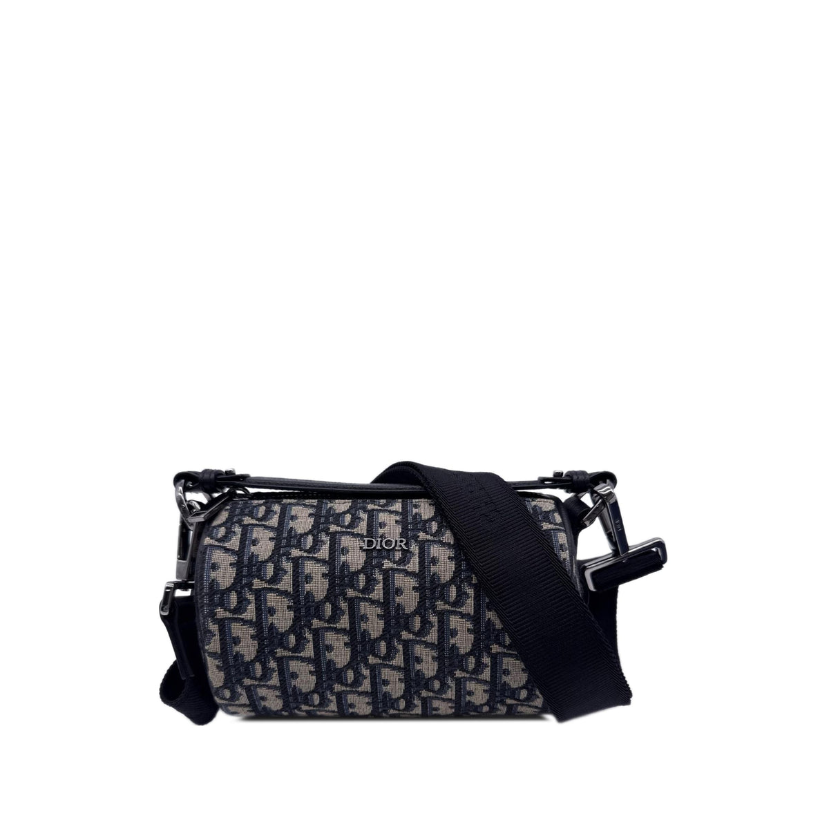 Dior Mini Oblique Canvas Roller Messenger Bag — Blue