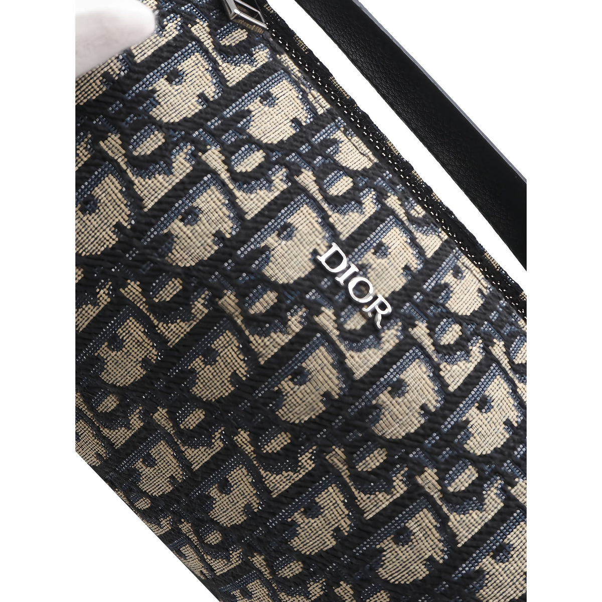 Dior Mini Oblique Canvas Roller Messenger Bag — Blue