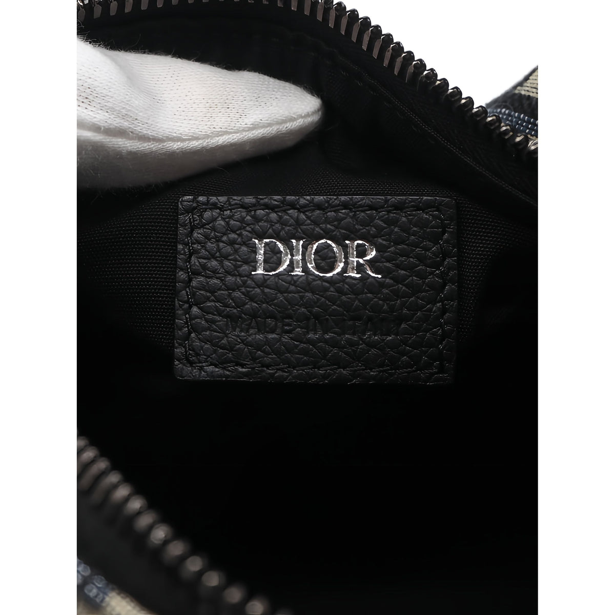 Dior Mini Oblique Canvas Roller Messenger Bag — Blue
