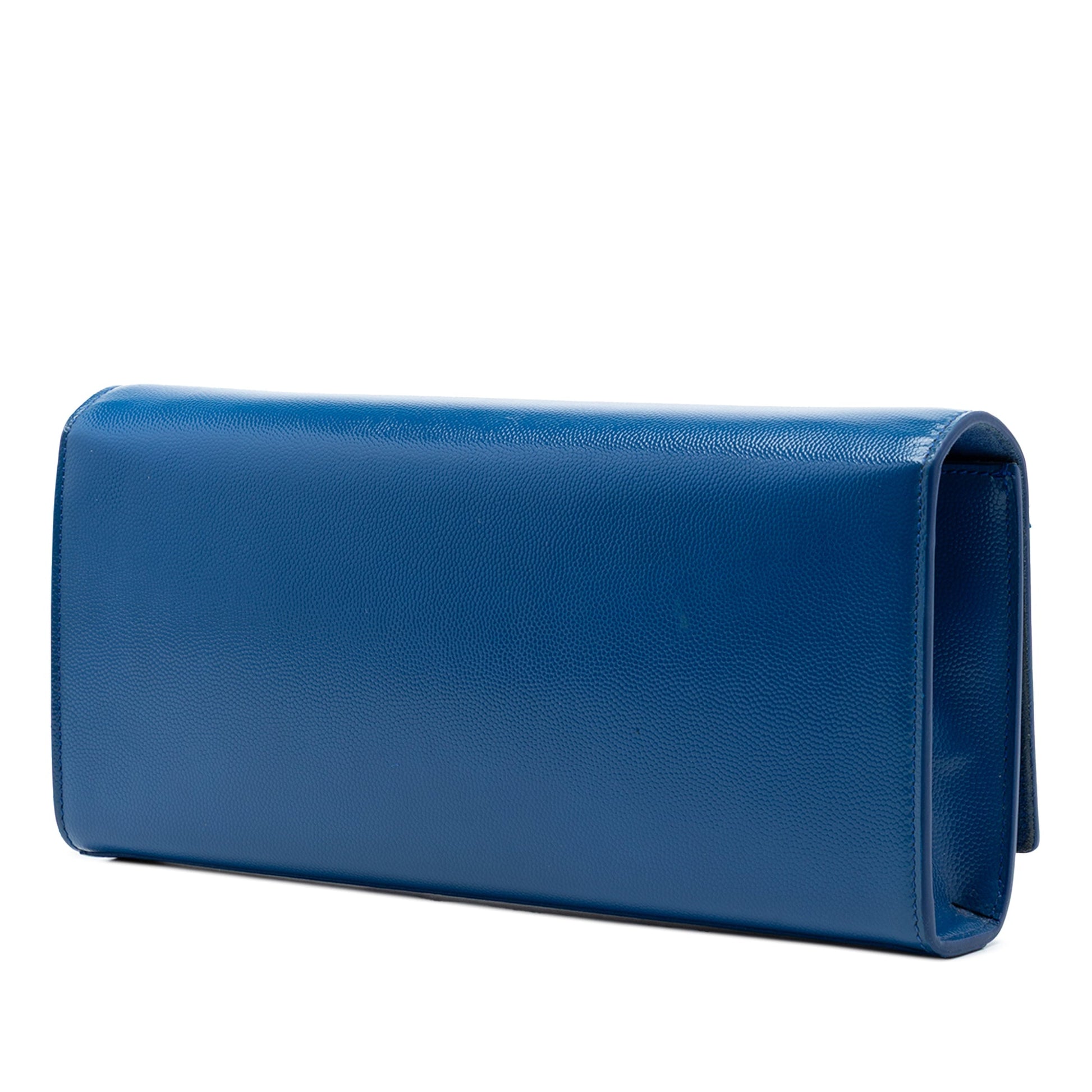 Saint Laurent Grain De Poudre Monogram Cassandre Clutch