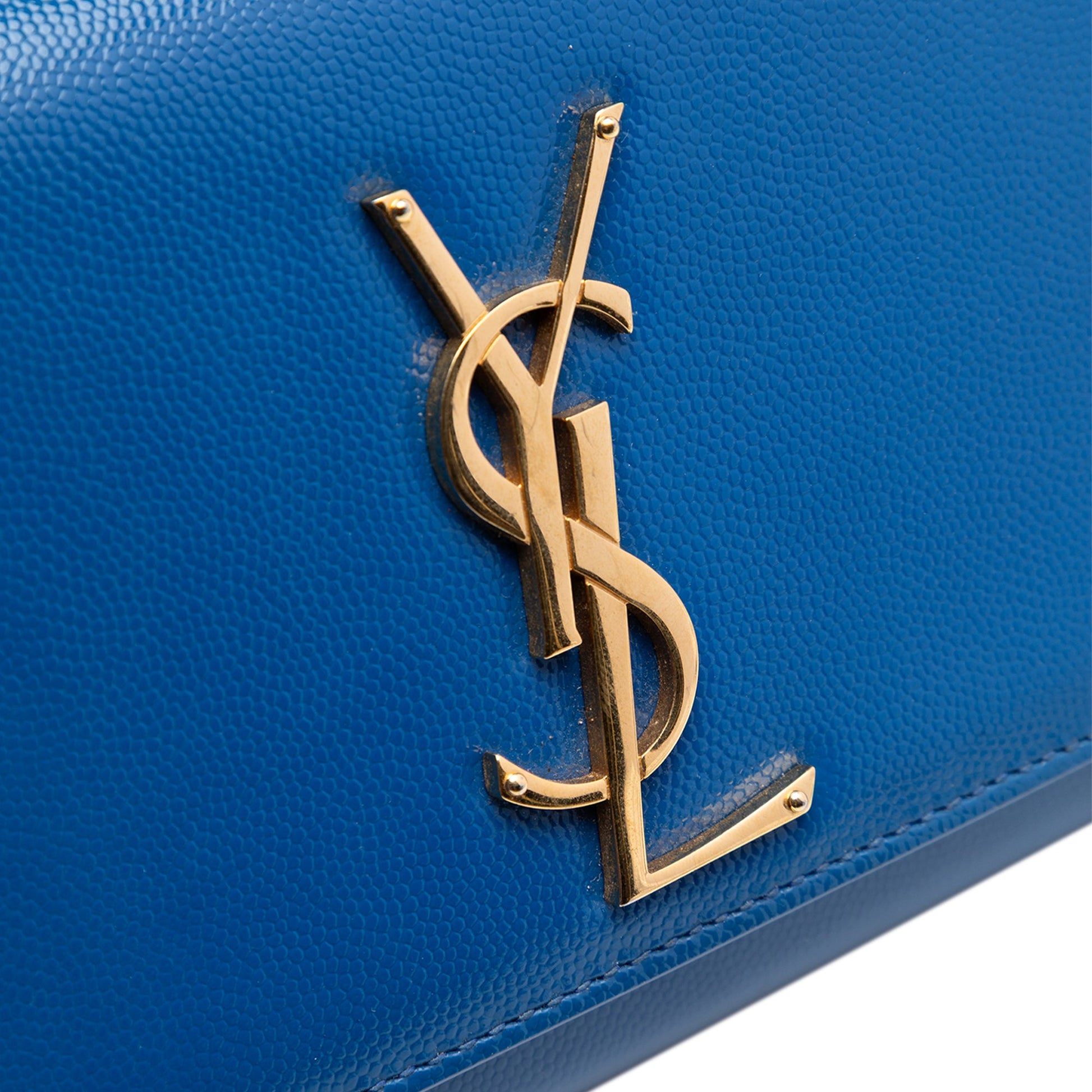 Saint Laurent Grain De Poudre Monogram Cassandre Clutch