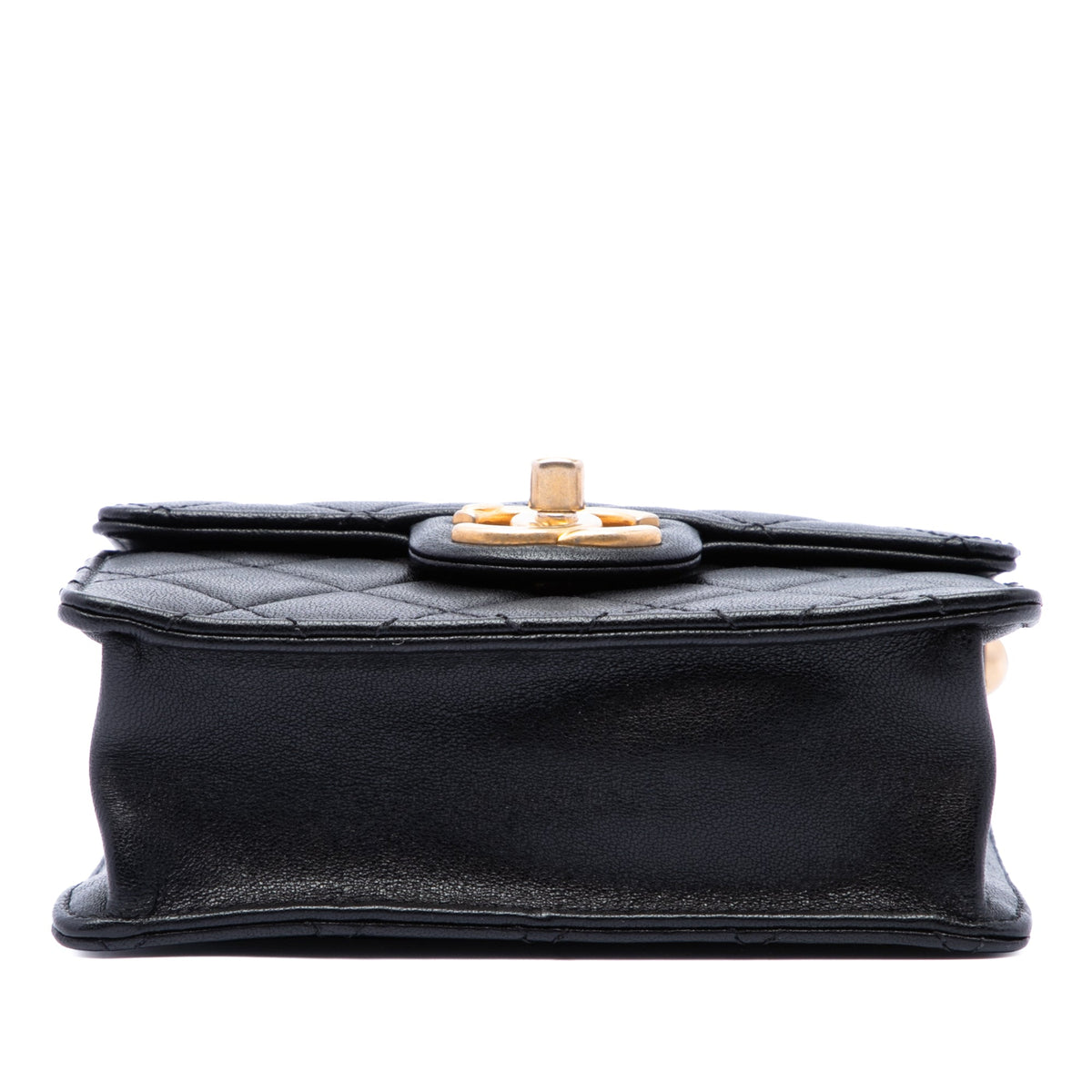 Chanel Small Quilted Lambskin Chic Pearls Flap — Black