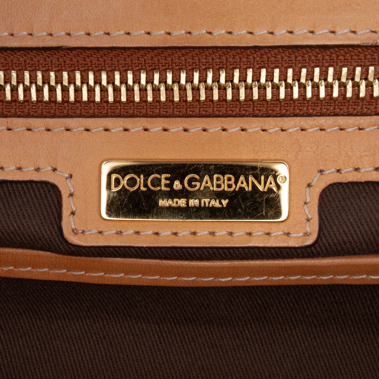 Dolce & Gabbana Large Leopard Print Coated Canvas Miss Sicily Satchel