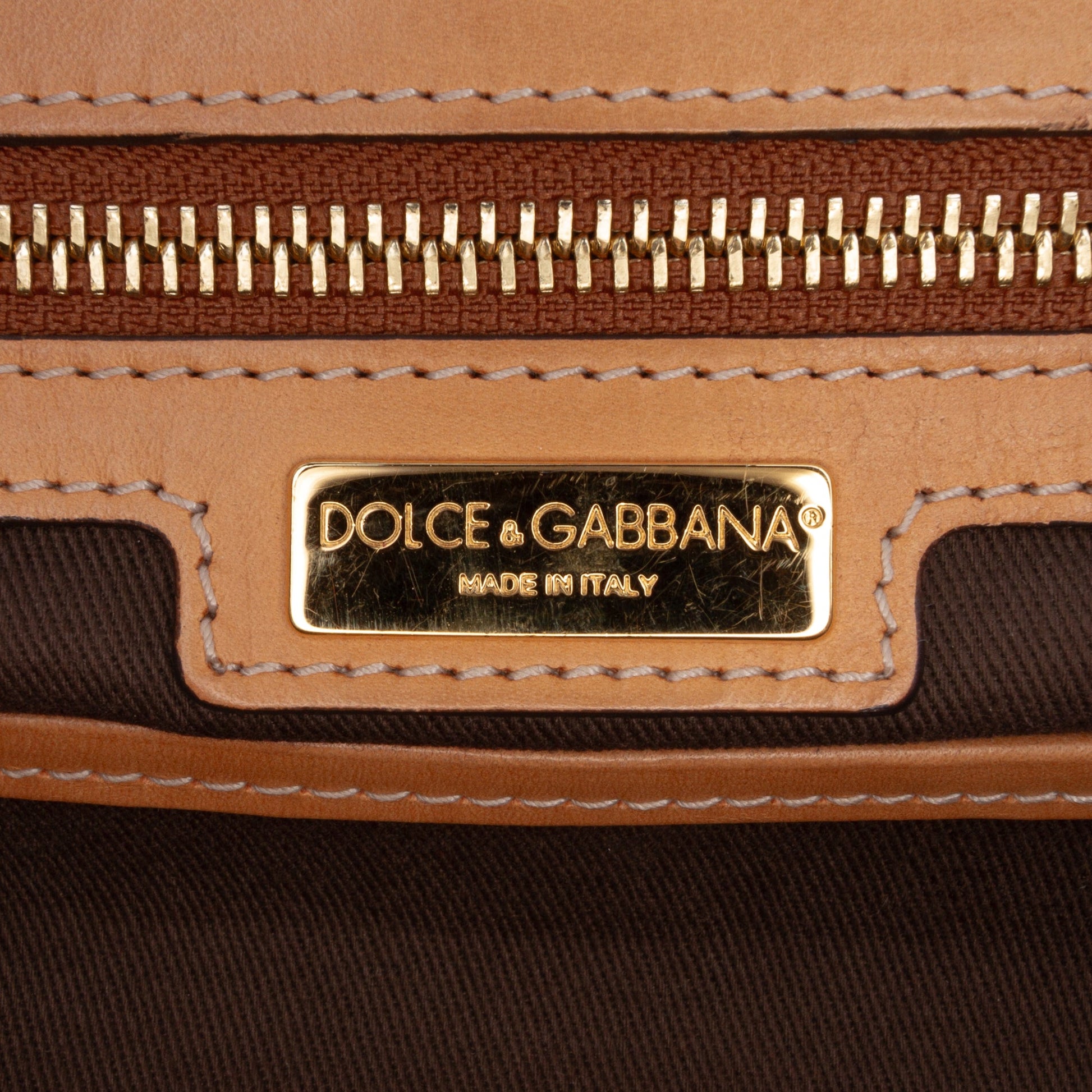 Dolce & Gabbana Large Leopard Print Coated Canvas Miss Sicily Satchel