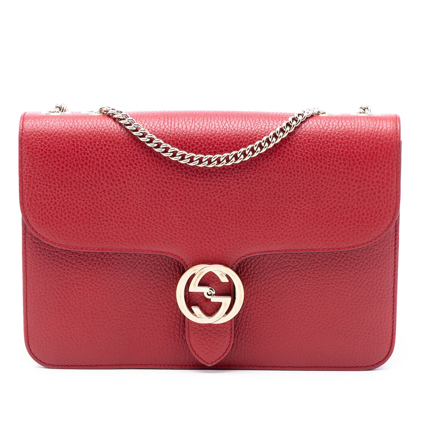 Gucci Medium Dollar Calfskin Interlocking G Crossbody