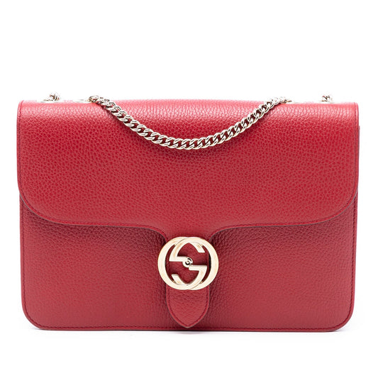 Gucci Medium Dollar Calfskin Interlocking G Crossbody