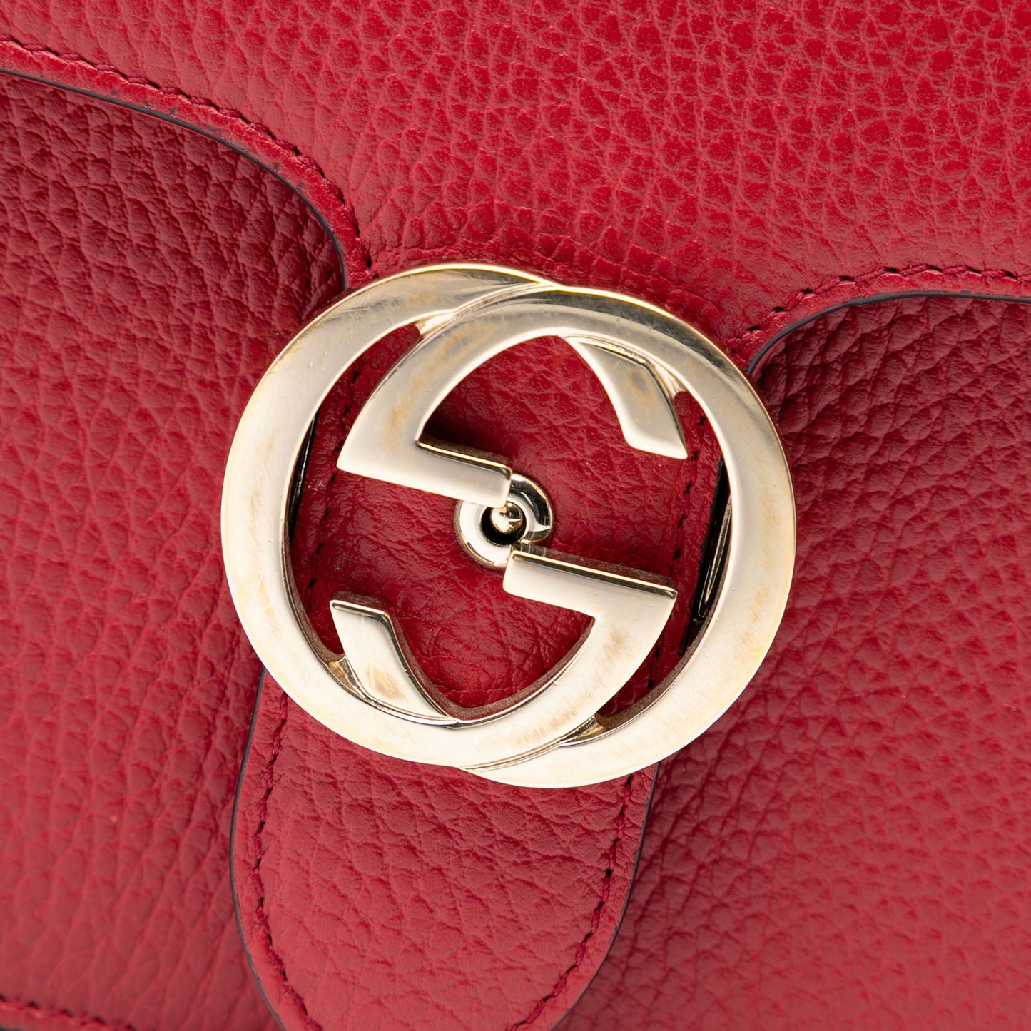 Gucci Medium Dollar Calfskin Interlocking G Crossbody