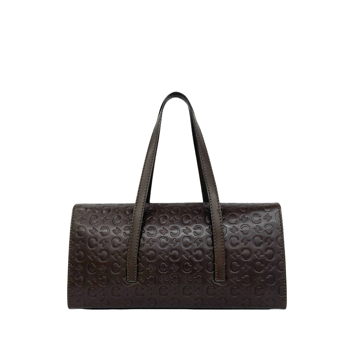 Celine C Macadam Embossed Leather Handbag
