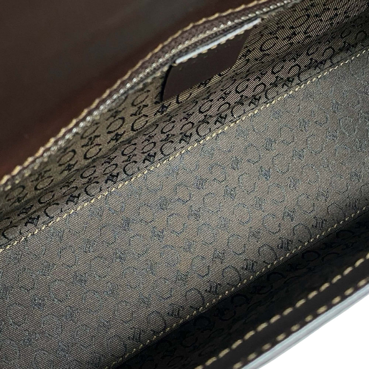Celine C Macadam Embossed Leather Handbag