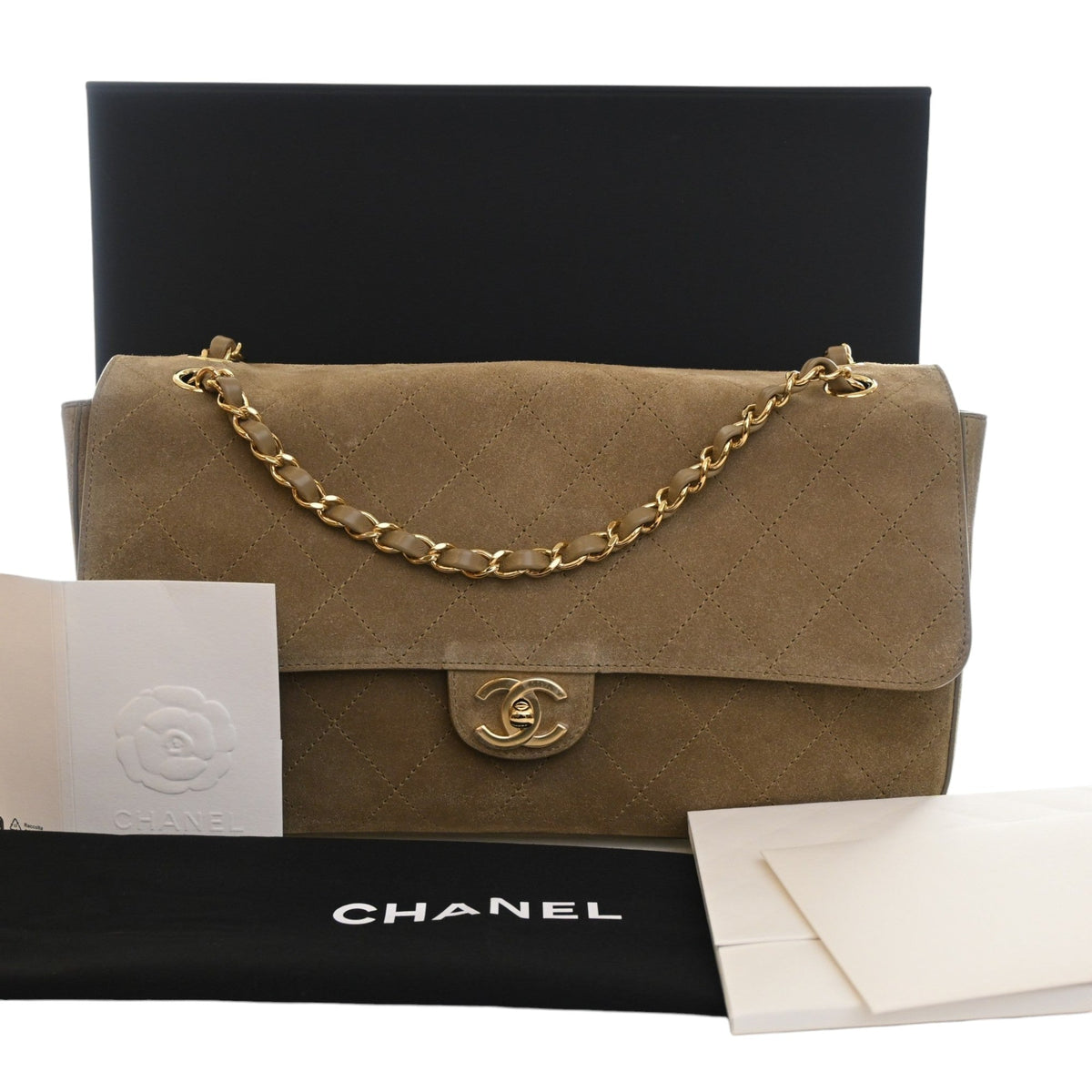 Chanel Small Quilted Suede Souplissimo Maxi Flap