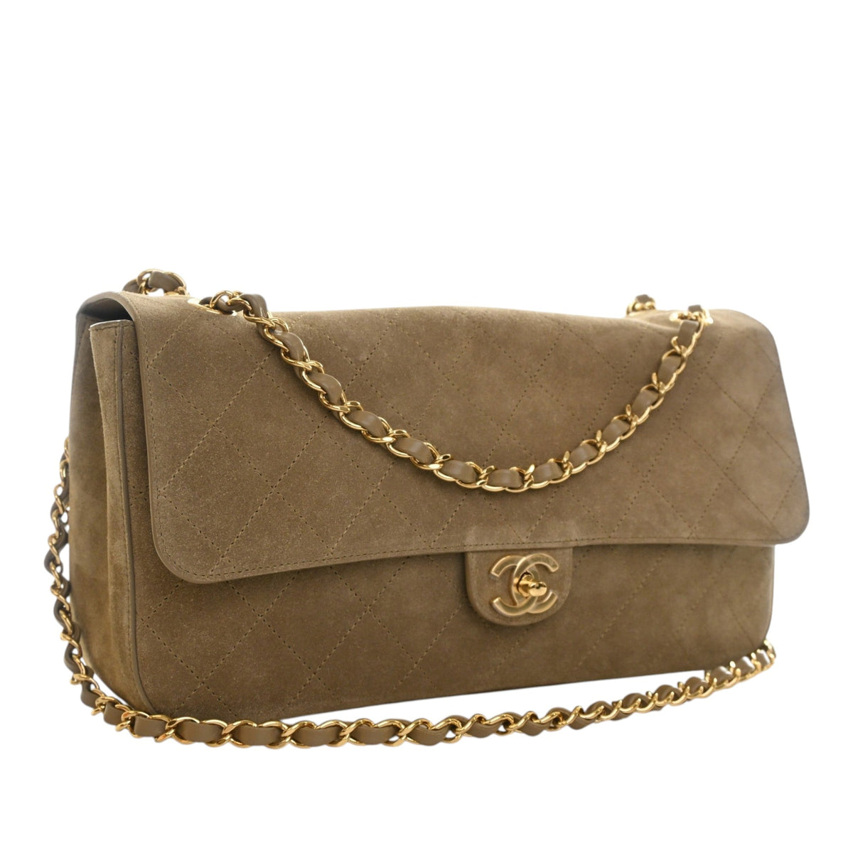 Chanel Small Quilted Suede Souplissimo Maxi Flap