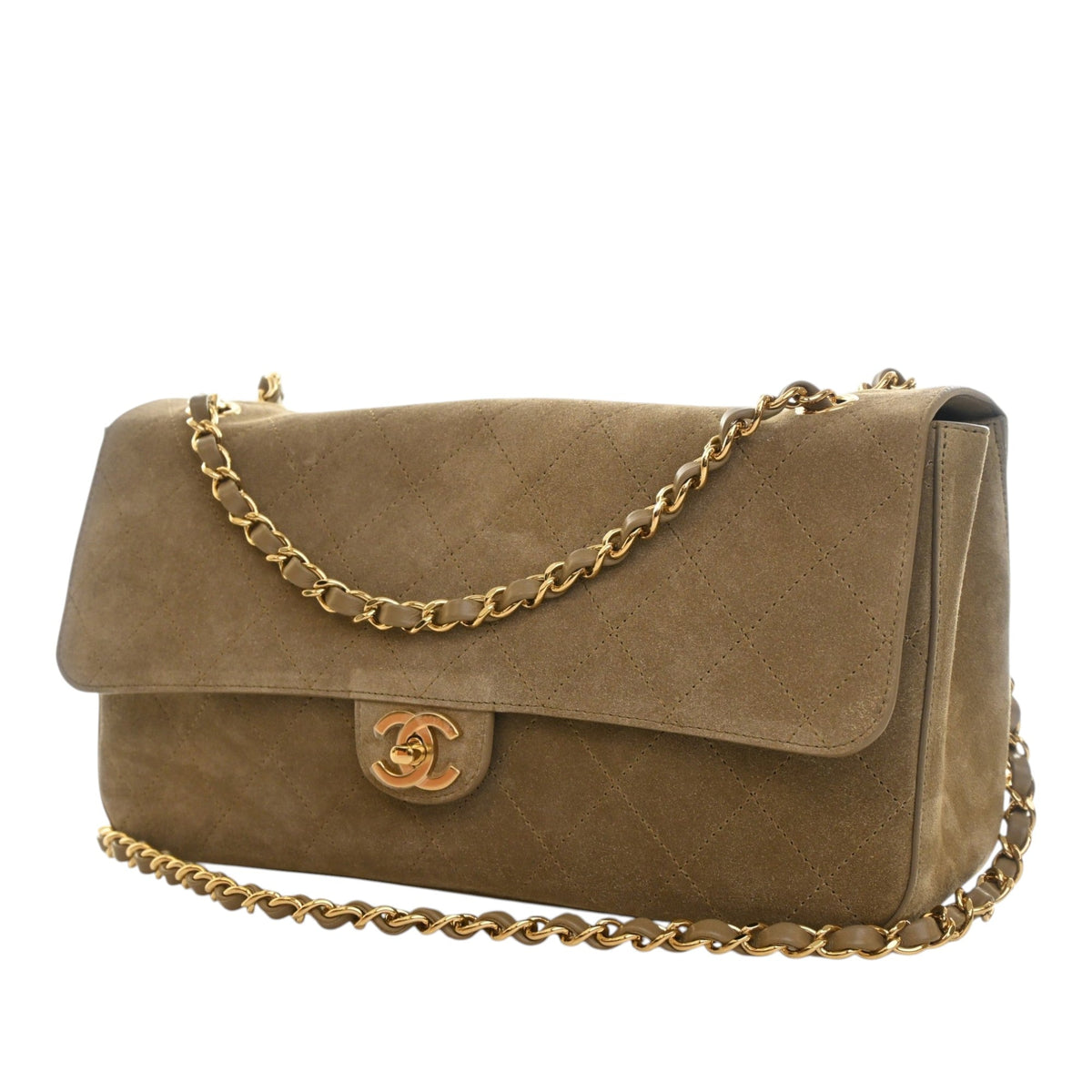 Chanel Small Quilted Suede Souplissimo Maxi Flap