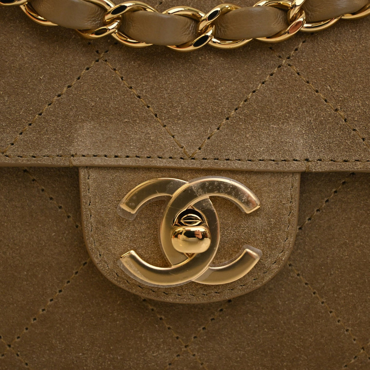Chanel Small Quilted Suede Souplissimo Maxi Flap