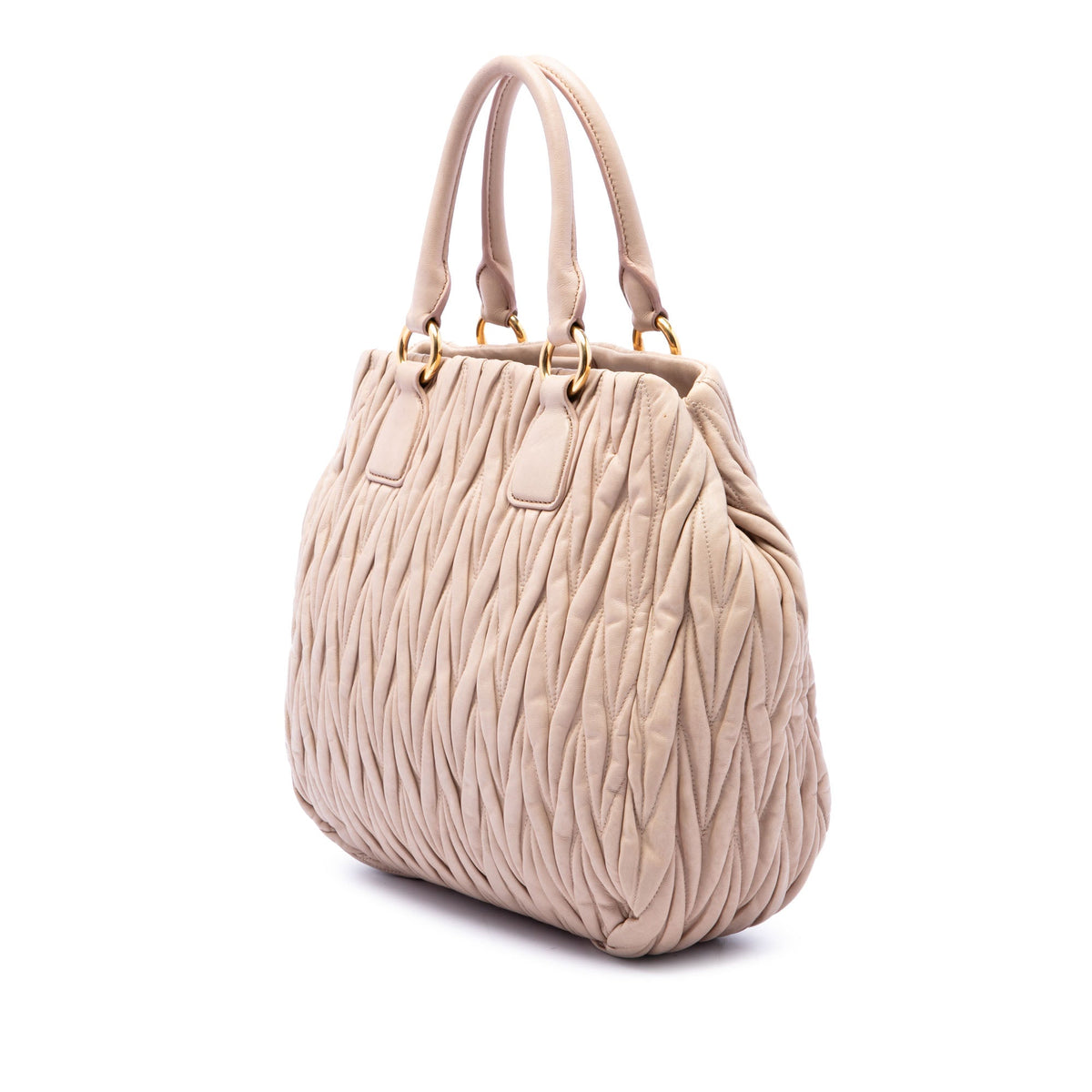 Miu Miu Matelasse Nappa Convertible Tote