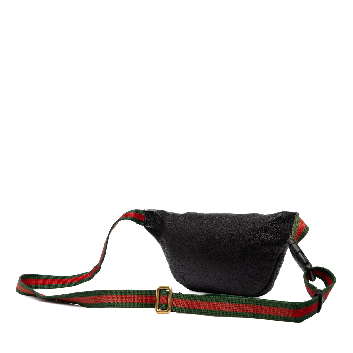 Gucci Small Grained Calfskin Web Logo Belt Bag