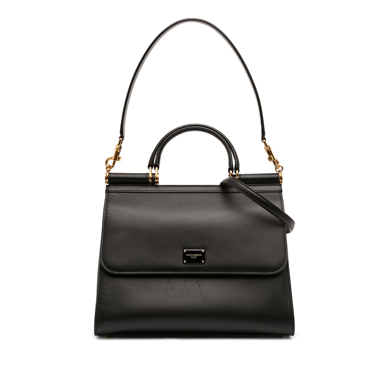 Dolce & Gabbana Large Calfskin Sicily 58 Satchel