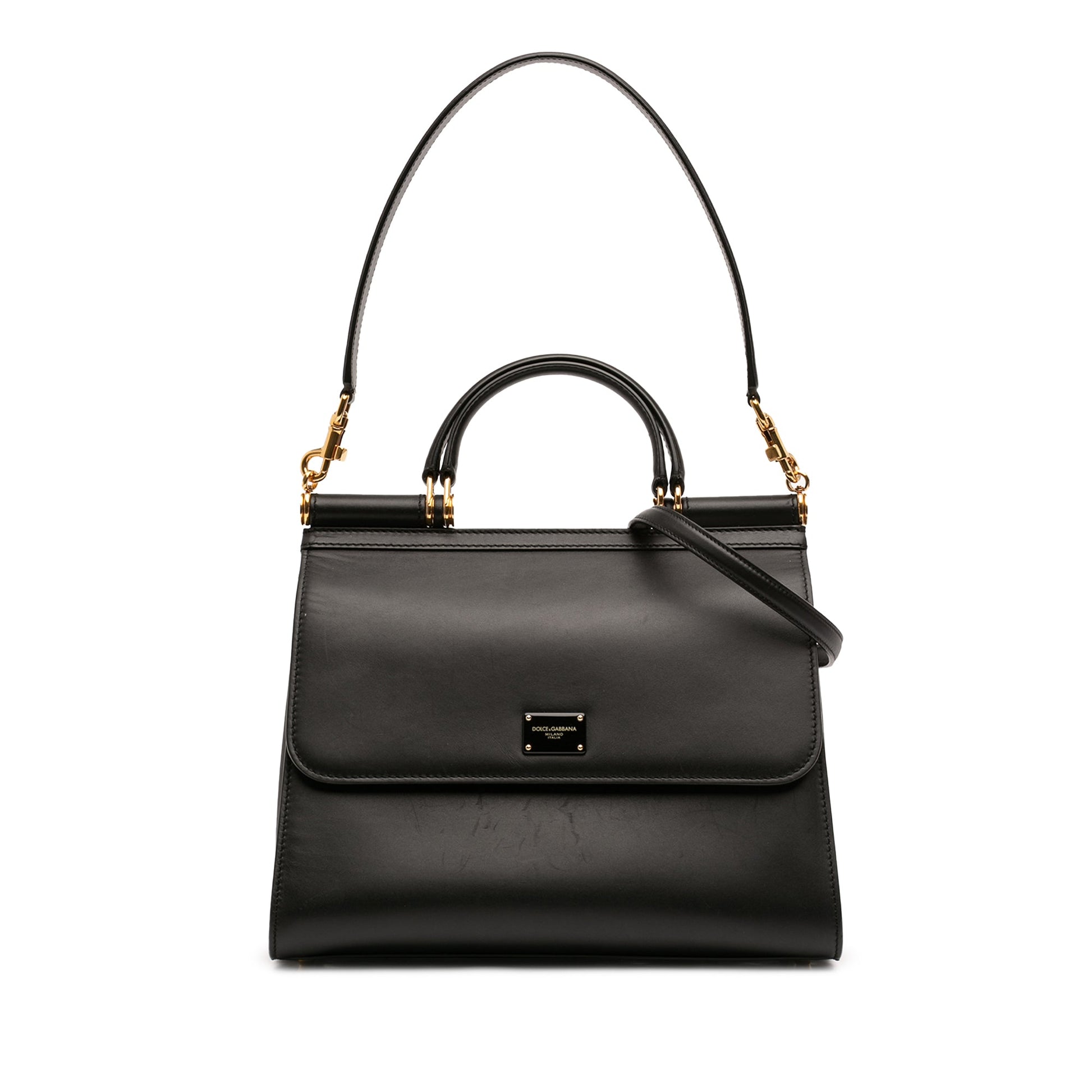 Dolce & Gabbana Large Calfskin Sicily 58 Satchel