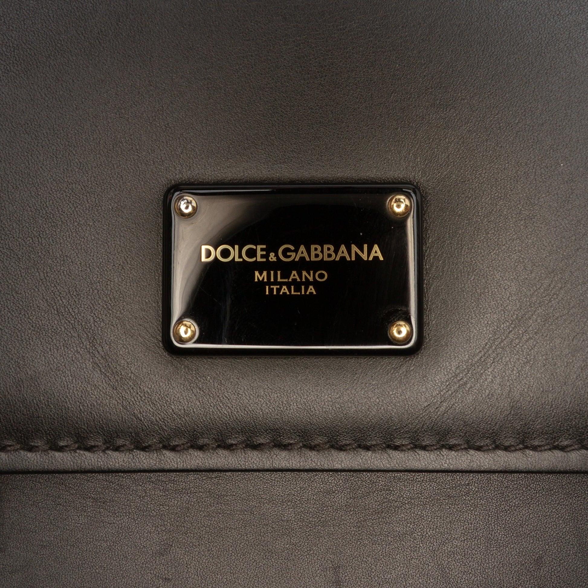 Dolce & Gabbana Large Calfskin Sicily 58 Satchel