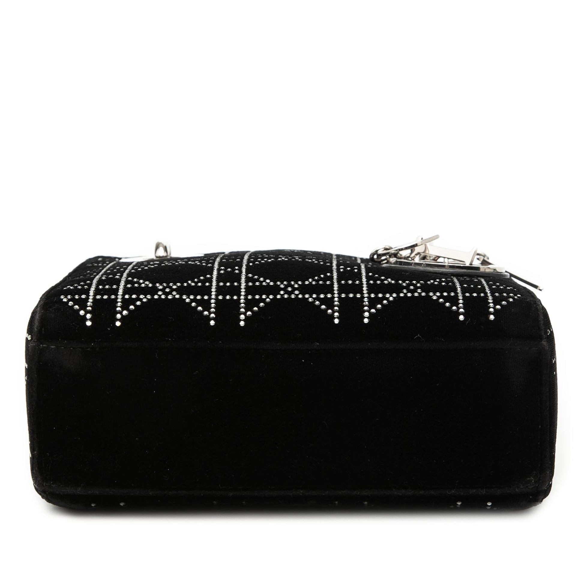 Dior Mini Velvet Cannage Strass Embellished Lady Dior