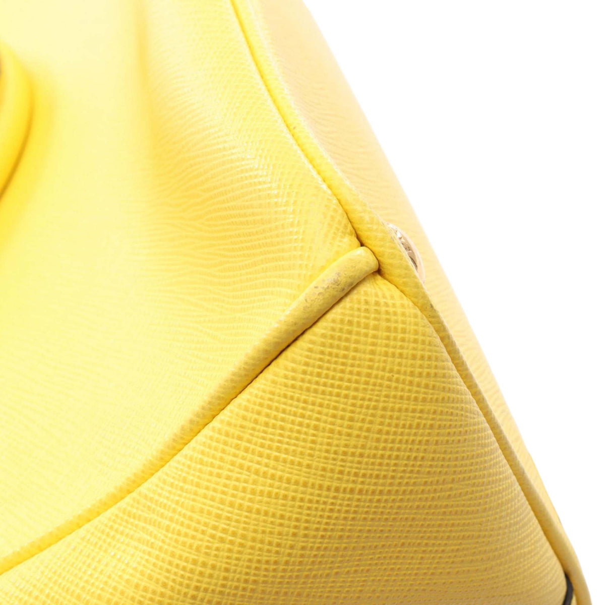 Prada Medium Saffiano Lux Galleria Double Zip Satchel — Yellow