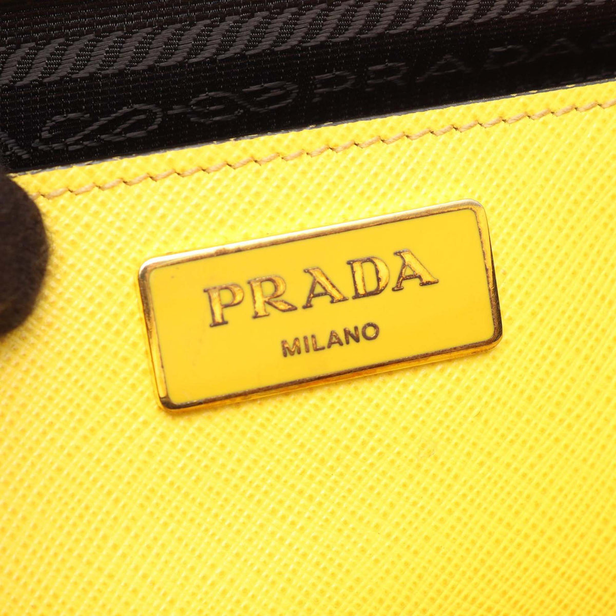 Prada Medium Saffiano Lux Galleria Double Zip Satchel — Yellow