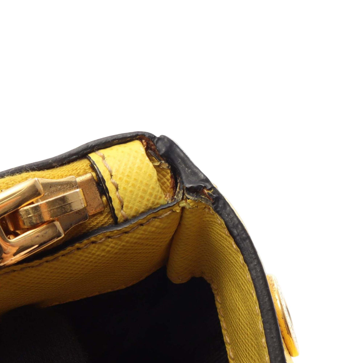 Prada Medium Saffiano Lux Galleria Double Zip Satchel — Yellow