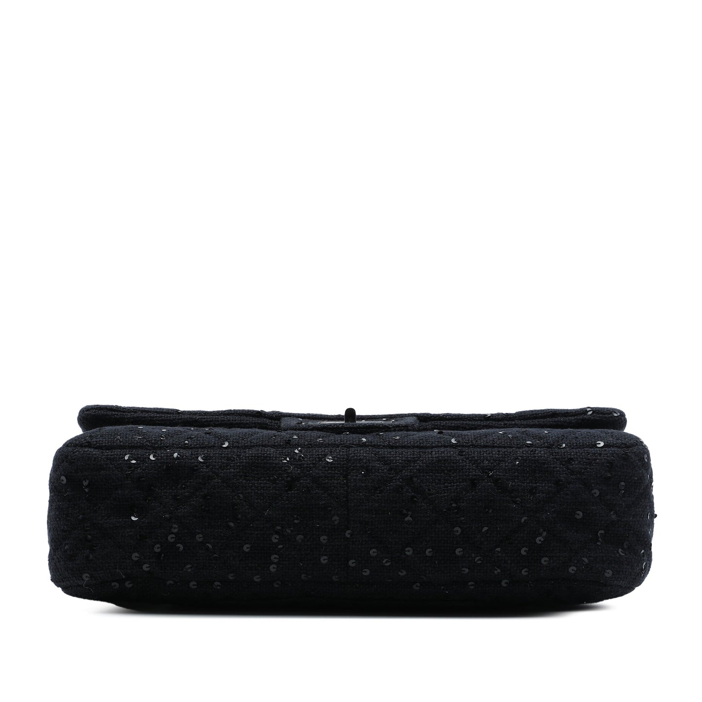 Chanel Jumbo Sequin Embellished Quilted Tweed Reissue 2.55 Messenger Flap