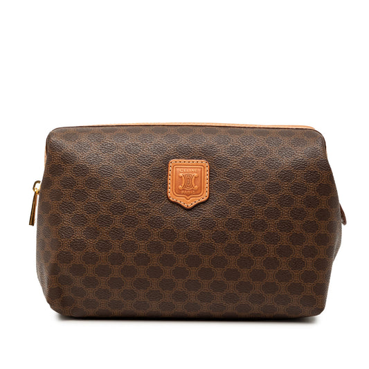 Celine Macadam Coated Canvas Clutch