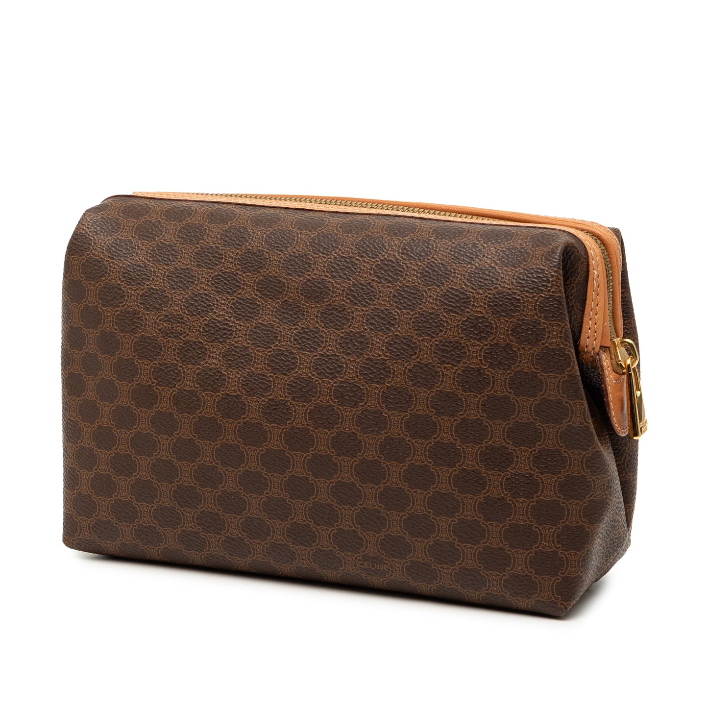 Celine Macadam Coated Canvas Clutch