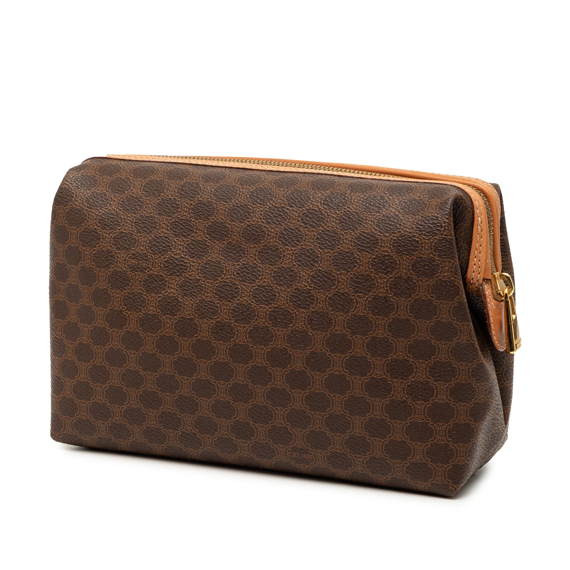 Celine Macadam Coated Canvas Clutch