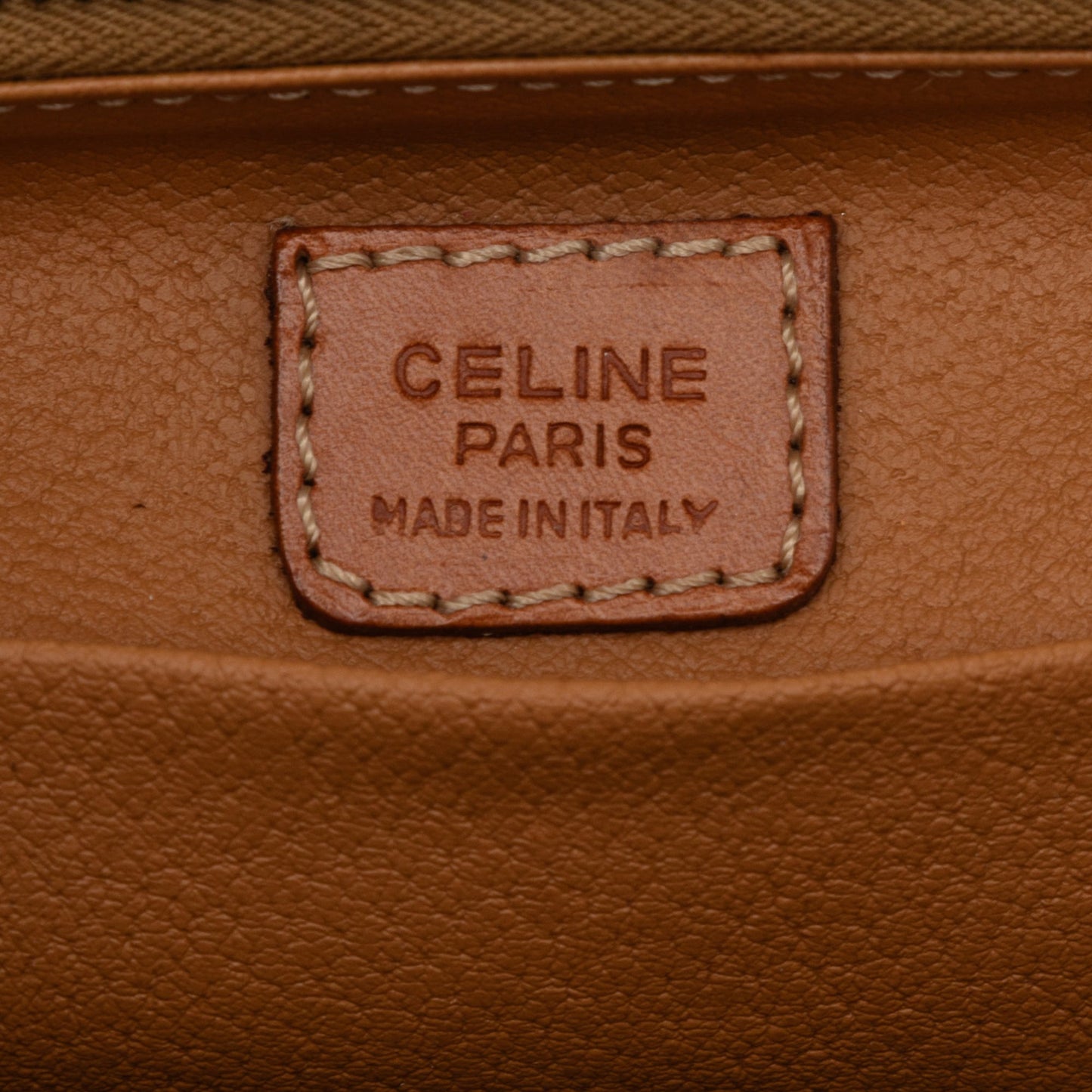 Celine Macadam Coated Canvas Clutch